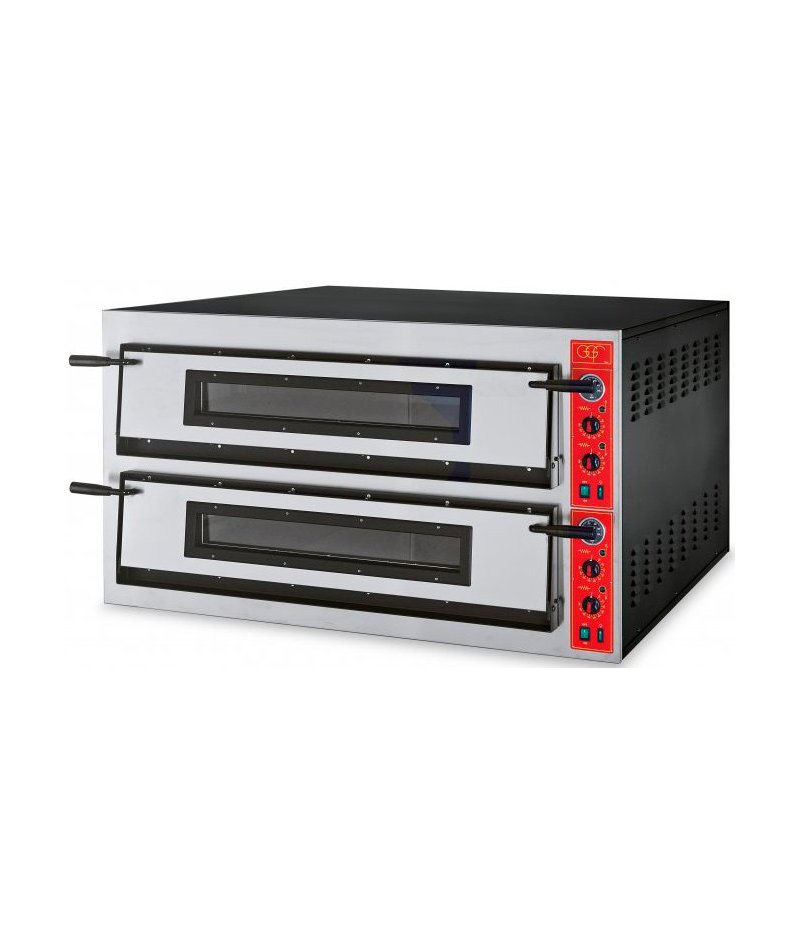 Horno 9+9 pizzas de 36cm Ø FR108-99 Cámara totalmente en piedra refractaria
