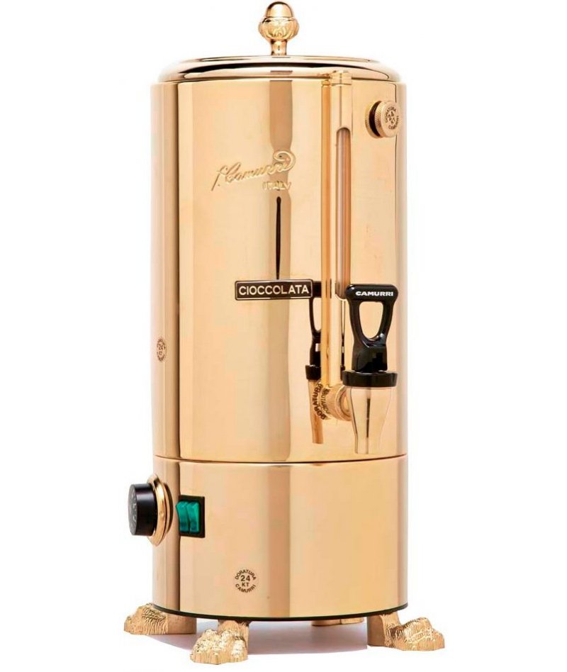 Chocolatera baño maría profesional de 20 litros versión Oro 24 Kt