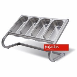 Expositor para 4 u 8 cubetas GN 1/3