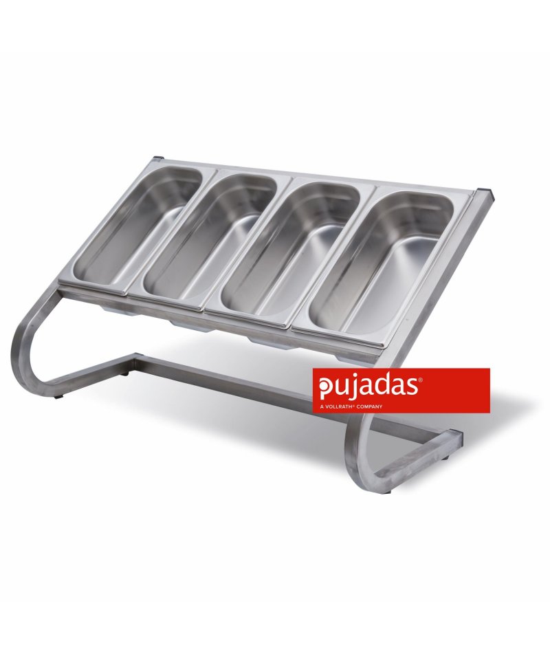 Expositor para 4 u 8 cubetas GN 1/3