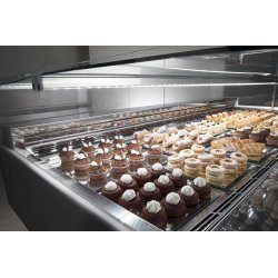 Vitrina suspendida para heladería y pastelería Tiffany