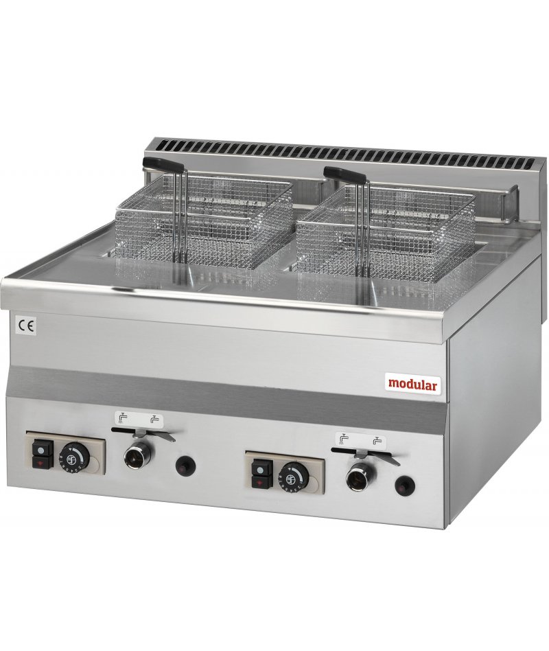 Freidora a gas 2 cubas 8+8L 60/60 Modular Function FU6060FRG