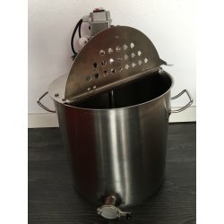 Marmita de cocción con mezclador y rascador Practic Mar 50 Lt