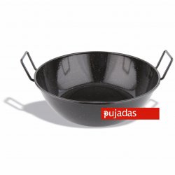 Sartén honda esmaltada con asas Acero Diámetro 14 cm - Capacidad: 0,4 lt