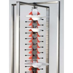 Porta platos de carro de acero gran carga para 84 platos Heavy Duty plegable