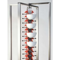 Porta platos de carro de acero gran carga para 84 platos Heavy Duty plegable