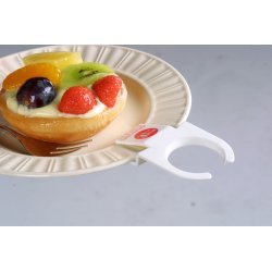 Clip soporte para copas en platos