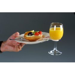 Clip soporte para copas en platos