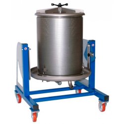 Prensa hidráulica por presion de agua 160 Lt Inox con basculación