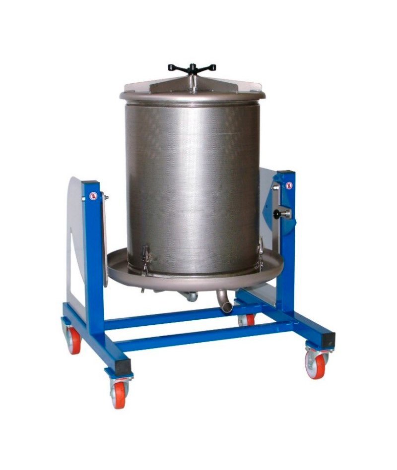 Prensa hidráulica por presion de agua 160 Lt Inox con basculación