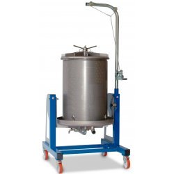 Prensa hidráulica por presion de agua 450 Lt Inox con basculación