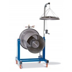 Prensa hidráulica por presion de agua 300 Lt Inox con basculación