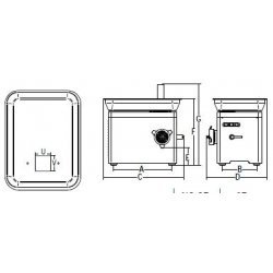 Picadora de carne TCQ 32 REFRIGERADA