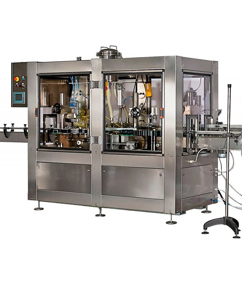 Llenadoras y taponadoras rotativas de estrella automáticas 2000–3500 pz/h