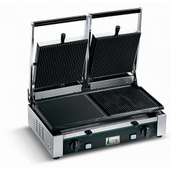 Plancha grill, parrilla de contacto, sandwichera doble PD 3000 LR-RR