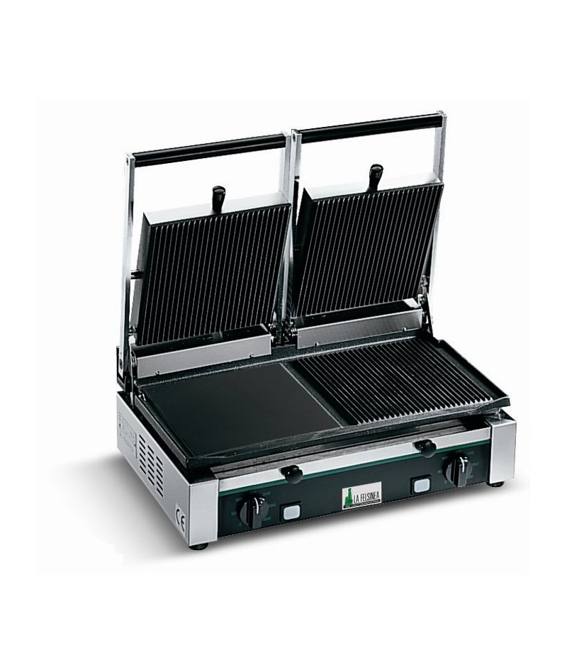 Plancha grill, parrilla de contacto, sandwichera doble PD 3000 LR-RR