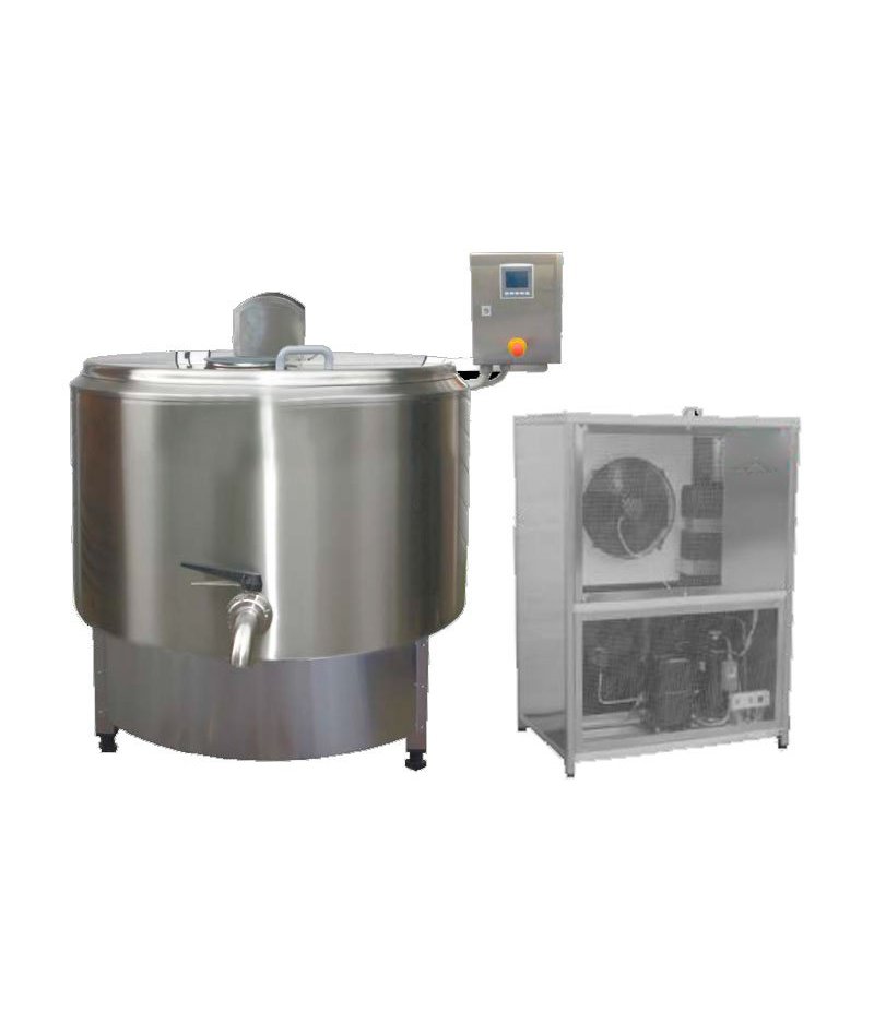 Pasteurizadores de leche con grupo de refrigeración desde 25 a 650 litros