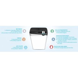 Purificador de aire con filtro HEPA H13 CADR 488 m³/h Airpurtec H488