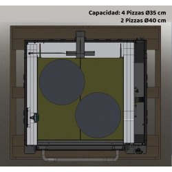Horno OEM Domitor Pro 435EM Electromecánico 4 Pizzas de 35 Ø