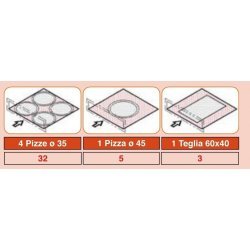 Horno OEM Millennium Valido EVO Digital 835 DG 4+4 pizzas de 35 Ø