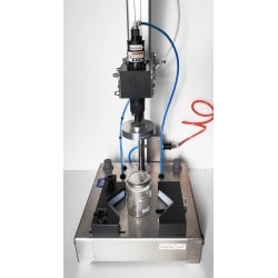 Cerradora semiautomática de tapas de aluminio twist-off y plásticas