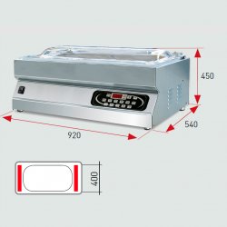 Envasadora de campana Lavezzini Boxer 80 2 Barras 400 mm