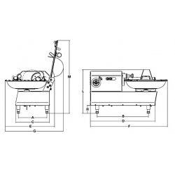 Cutter horizontal GLADIUS 6