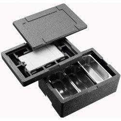 Contenedor portátil isotermo para 3 cubetas
