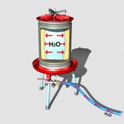 Prensa hidráulica por presion de agua 20 Lt de aluminio