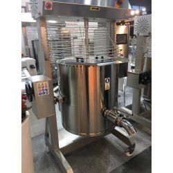 Cocedor de alta temperatura con rascador, variador, basculación motorizada y panel programable C400CSEIA