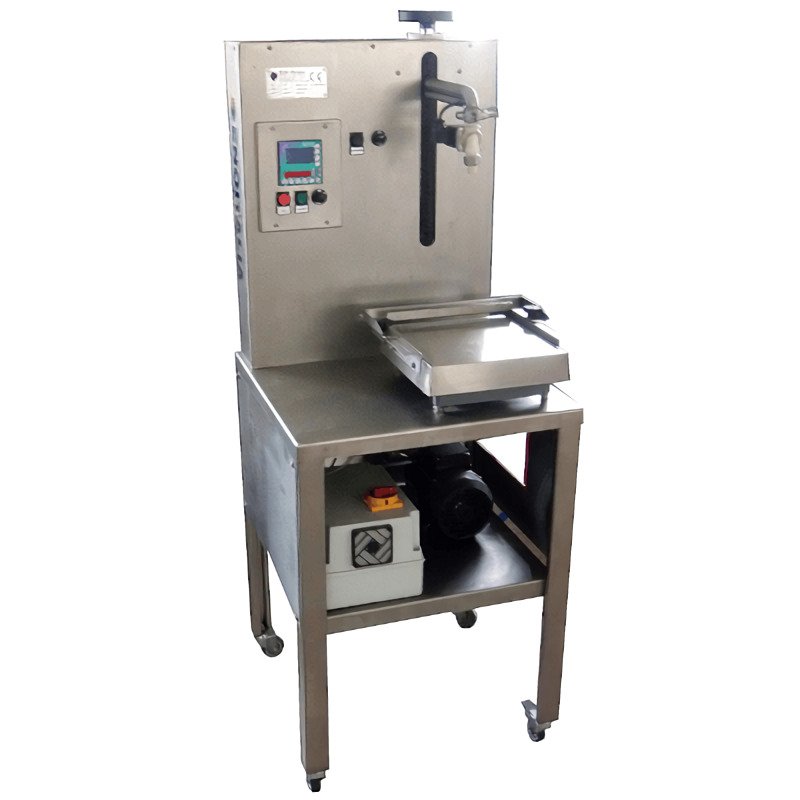 Llenadora por peso para aceite y líquidos densos Fluida MVE-B potencia 1,5HP y 4500L/H