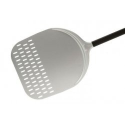 Pala para horno de pizza en aluminio anodizado perforada de 36cm y mango de 150cm