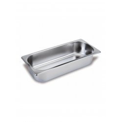 Cubeta de acero inoxidable para helado de 265x160x120. Capacidad 3,5 litros