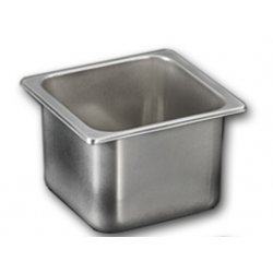 Cubeta de acero inoxidable para helado de 210x200x120. Capacidad 4 litros