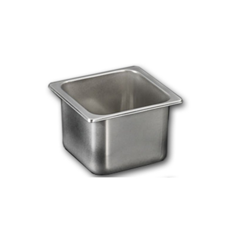 Cubeta de acero inoxidable para helado de 210x200x200. Capacidad 6,2 litros
