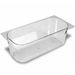 Cubeta de policarbonato para helado de 360x165x120.Capacidad 5 litros