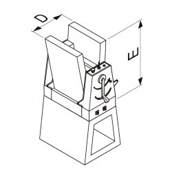 Laminadora de masa industrial GP 500X1000 con base