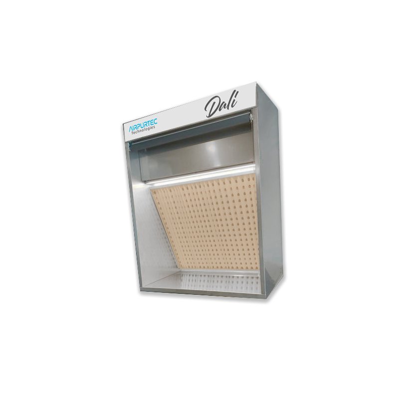 Cabina de pintado para chocolate, gelatina y productos alimentarios Airpurtec Dalí CB1000