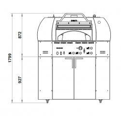 Horno de pizza rotativo eléctrico OEM Helios 530 Rustic