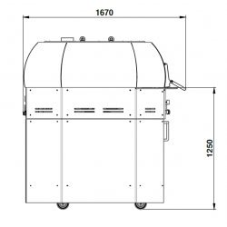 Horno de pizza rotativo eléctrico OEM Helios 530 Rustic