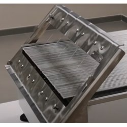 Mesa de corte eléctrica PRO para alimentos con tropiezos, fruta seca y granos varios, semifríos y similares