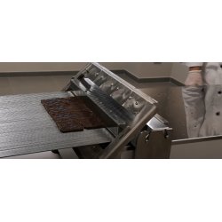 Mesa de corte a manivela para alimentos con tropiezos, fruta seca y granos varios, semifríos y similares
