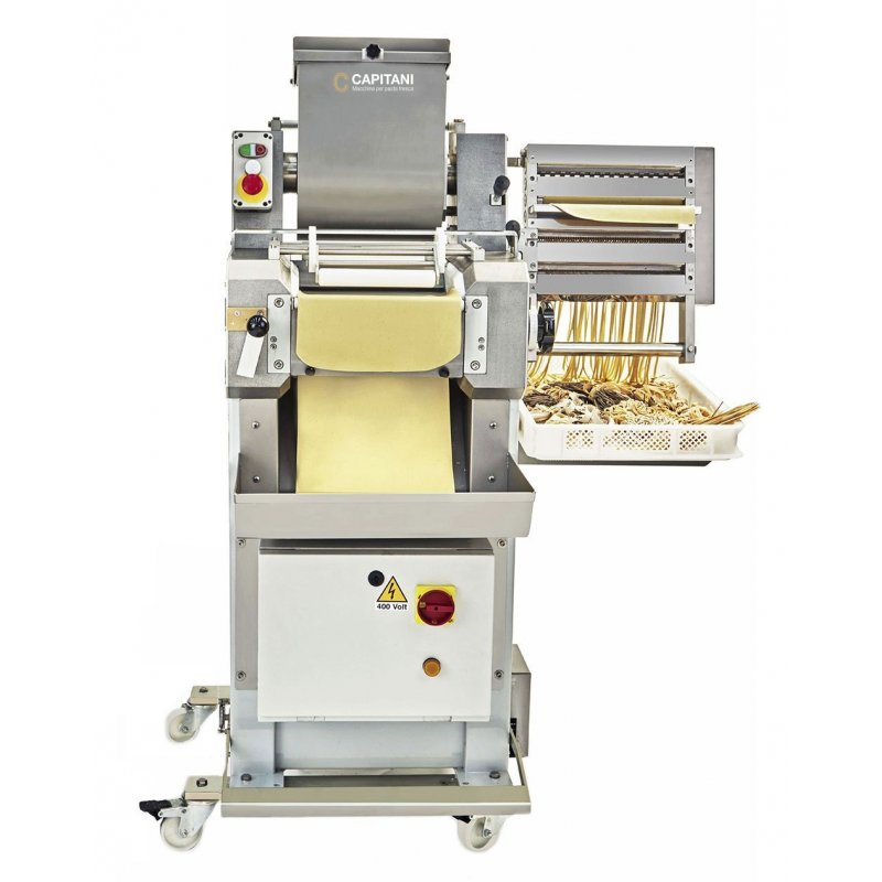 Laminadora para pasta Capitani C 280 con cuba 15kg de amasado y 4 cortadores