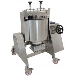 Molino conchadora refinadora para cacao y frutos secos con muelas de piedras giratorias y cuba basculante  - 25 KG