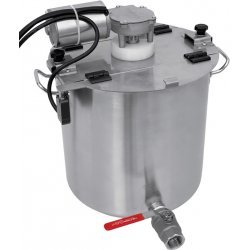 Marmita de cocción con mezclador Practic CPNT. Modelos de 17 a 50 litros