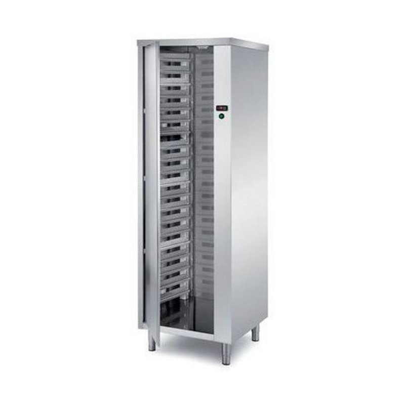 Armario de fermentación directa con cristal y humidificación AVR7 - 20 bandejas de 40x60