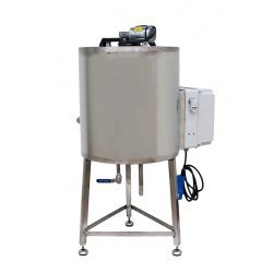 Tanque de calentamiento, enfriamiento y fusión eléctrico para cosmética con pala mezcladora de 50 litros