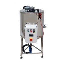 Tanque de calentamiento, enfriamiento y fusión eléctrico para cosmética con pala mezcladora de 50 litros