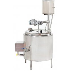 Cuba de cuajar queso a gas con válvula de seguridad, llama piloto y encendido piezoeléctrico de 36 Litros