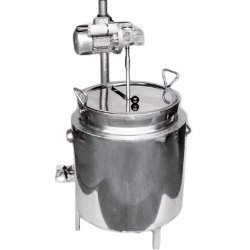Cocedor a gas con mezclador de 55 Litros. Temperatura controlada por termostato y doble pared con aceite